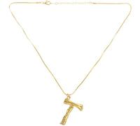 Giwnhvx Lettre Collier Grande Lettre Anglaise Pendentif ChaîNe en ou Pendentif Collier T