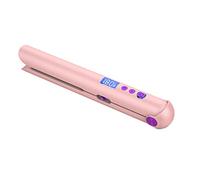 Giwnhvx Lisseur et Bigoudi Rechargeables USB Portables avec Power Bank Travel Flat Hair Wand Wireless Straightening C