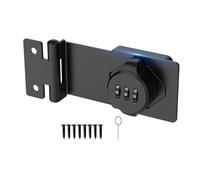 Giwnhvx Loquet à combinaison sans clé pour armoire, boîte aux lettres, armoire de bureau, angle de 90°, facile à installer, facile à utiliser, noir