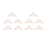 Giwnhvx Lot de 10 appliques d'angle en bois sculpté 8 x 8 cm