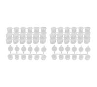 Giwnhvx Lot de 10 bandes, 60 pots de peinture vides en plastique transparent, 10 ml