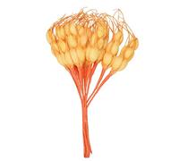Giwnhvx Lot de 10 bouquets de fleurs artificielles en mousse d'automne pour décoration de mariage DIY Scrapbooking guirlande décorative de fleurs fausses (orange)