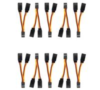 Giwnhvx Lot de 10 câbles répartiteurs mâle vers femelle de style JR/Futaba pour modèles RC 7 cm