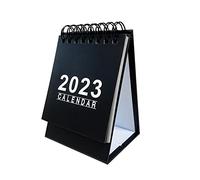 Giwnhvx Lot de 10 calendriers de bureau 2023 allant de maintenant à décembre 2023 - Noir