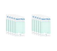 Giwnhvx Lot de 10 carnets de chèques d'invités, bloc-notes de serveur pour restaurant, carnet de chèques de serveur, carnet de commande de restaurant 50 feuilles/paquet