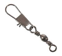 Giwnhvx Lot de 10 connecteurs pivotants en métal pour ligne de pêche à crochet Gris foncé