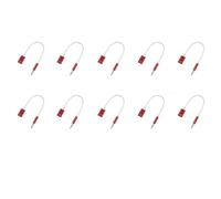 Giwnhvx Lot de 10 convertisseurs de casque 3,5 mm mâle vers type C femelle, convertisseur de casque analogique, rouge, facile à installer