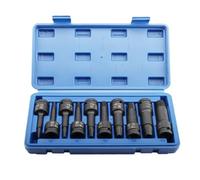 Giwnhvx Lot de 10 extracteurs de fil cassé pour clé à molette, extracteur de boulon, extracteur de boulon, kit de forets endommagés
