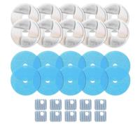 Giwnhvx Lot de 10 filtres de rechange pour fontaine à eau carrée de 2,2 l - Triple filtration