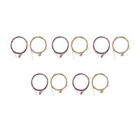 Giwnhvx Lot de 10 jeux de 6 cordes de rechange en acier pour guitare acoustique