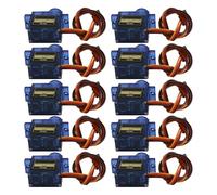 Giwnhvx Lot de 10 micro-servomoteurs SG90 9G pour avion radiocommandé, 450 hélicoptères