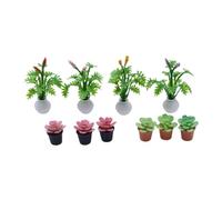 Giwnhvx Lot de 10 mini plantes artificielles miniatures décoratives pour décoration de fleurs - Mini pots