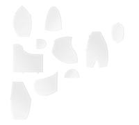 Giwnhvx Lot de 10 modèles de règles en forme d'ours à mémoire de forme, modèles de couturage, règles et modèles de matelassage en acrylique 38,1 cm