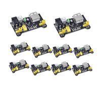 Giwnhvx Lot de 10 modules d'alimentation pour platine d'expérimentation MB102 2 voies 3,3 V 5 V pour module d'expérimentation MB102