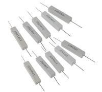 Giwnhvx Lot de 10 résistances de ciment céramique enroulées à 5 % - 10 W W - 15 ohms