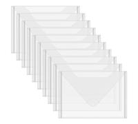 Giwnhvx Lot de 10 sacs de rangement transparents de 15,2 x 22,9 cm pour enveloppes de découpe, pochoirs pour tampons transparents
