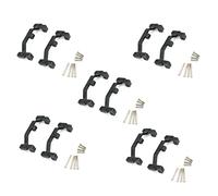Giwnhvx Lot de 10 supports avec base en métal pour MN D90 D91 D99S MN90 MN99S 1/12 RC Pièces de mise à niveau pour voiture, noir
