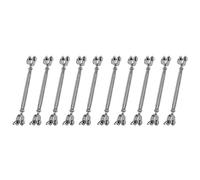 Giwnhvx Lot de 10 tendeurs à vis en acier inoxydable 304 avec mâchoire, filetage de 7/32"