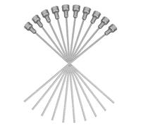 Giwnhvx Lot de 10 tiges d'extension de fleurs en plastique pour plantes d'intérieur Argenté