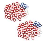 Giwnhvx Lot de 100 anneaux de doigts en silicone pour tout type de ciseaux, outils de coiffure, accessoires de coiffure, couleurs mélangées