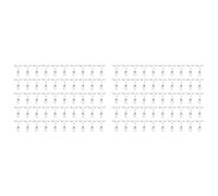 Giwnhvx Lot de 100 clips de signalisation rotatifs, supports de signalisation sur les deux côtés, présentoirs pour étiquettes en plastique transparent, supports d'étiquettes
