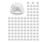 Giwnhvx Lot de 100 connecteurs de grille C-C pour stockage de fils, clips de rangement modulaires avec boucle emboîtable