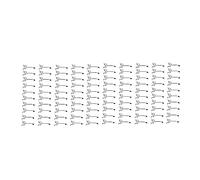 Giwnhvx Lot de 100 crochets pour panneau perforé de 5,1 cm pour étagère murale, outils de rangement pour la maison, outils de rangement