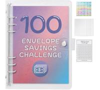 Giwnhvx Lot de 100 enveloppes pour défi d'épargne - Feuille de budget pour budgétisation et économie d'argent - Facile à installer - Blanc