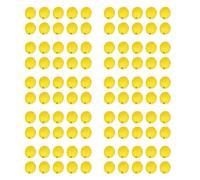Giwnhvx Lot de 100 faux fruits artificiels réalistes pour la maison, la cuisine, la fête, jaune citron