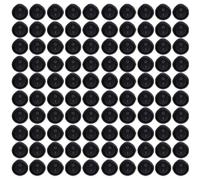 Giwnhvx Lot de 100 interrupteurs ronds à bascule 6 A 250 V AC 2 broches 2 positions ON/OFF pour bateau électrique SPST bouton noir mini rond noir