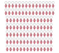 Giwnhvx Lot de 100 Lampes de Poche Porte-Clés LED, Lampe de Poche Porte-Clés UV 395 Nm, Porte-Clés Lampe de Poche UV, Rose