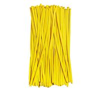 Giwnhvx Lot de 100 longs ballons gonflables en latex colorés pour décoration de fête - Jaune