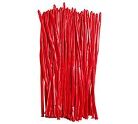 Giwnhvx Lot de 100 longs ballons gonflables en latex colorés pour décoration de fête - Rouge
