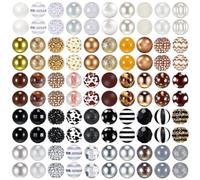Giwnhvx Lot de 100 perles de 20 mm en strass pour stylos, porte-clés, accessoires de loisirs créatifs, fabrication de bijoux