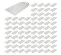 Giwnhvx Lot de 100 pièces en acrylique satiné pour mariage, marque-places vierges, transparentes, étiquette cadeau, plaque signalétique avec nom, table de sièges, marque-places bricolage pour la fête