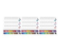 Giwnhvx Lot de 1050 porte-clés vierges en acrylique transparent pour vinyle avec vierges, pompons, anneaux ouverts, porte-clés pour bricolage