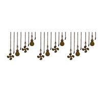 Giwnhvx Lot de 12 chaînes de traction pour ventilateur de plafond, ampoule et modèle ventilateur chaîne de traction d'extension ventilateur chaîne traction pendentif 12 pouces (ancien)
