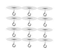 Giwnhvx Lot de 12 crochets de plafond auto-adhésifs sans perçage pour suspendre de petites plantes carillons