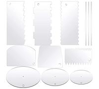 Giwnhvx Lot de 12 disques à gâteau ronds en acrylique avec trou central