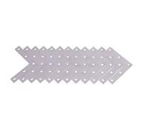 Giwnhvx Lot de 12 équerres d'angle plates en forme de L pour réparation 80 x 80 mm Argenté