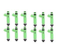 Giwnhvx Lot de 12 injecteurs de carburant 195500-3170 1955003170 MD332733 pour Montero Sport 3.0L 6G72 1998-2003