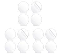 Giwnhvx Lot de 12 panneaux ronds en acrylique transparent épais (4 mm) pour base lumineuse LED, panneaux, projets de bricolage