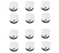 Giwnhvx Lot de 12 pinces réglables en verre de 6 mm - En alliage de zinc - Pour étagères en verre - Pour salle de bain et cuisine