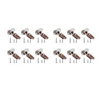 Giwnhvx Lot de 12 rails de tiroir de rechange pour Kenlin - Trak II - Partie 168 - Avec dos en métal et butées de tiroir avec rouleaux