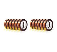 Giwnhvx Lot de 12 rouleaux de ruban adhésif thermique haute température pour sublimation thermique en vinyle 10 mm x 33 m