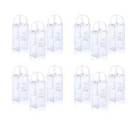Giwnhvx Lot de 12 sacs à vin glacés portables en PVC avec poignée pour champagne, bière froide, vin