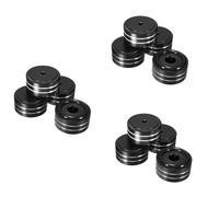 Giwnhvx Lot de 12 supports d'isolation en aluminium pour haut-parleur Hi-Fi AMP Noir 40 x 20 mm