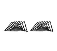 Giwnhvx Lot de 12 supports triangulaires pour queue de billard pour boules de 8, 9 et 10