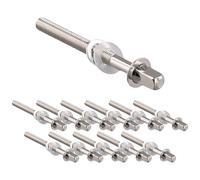 Giwnhvx Lot de 12 tiges de tension pour batterie - Vis de tension pour grosse caisse claire - Accessoires pour caisse claire - M5 x 50 mm