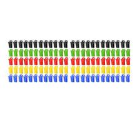 Giwnhvx Lot de 120 clips pour machine à laver et sécheuse, clip avec crochets, porte-chaussettes pour machine à laver, directement dans le tiroir